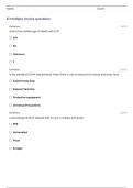 AAMI MICROBIOLOGY FOR EMBALMERS UNIT 12 QUESTIONS AND ANSWERS