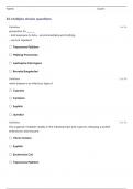 AAMI MICROBIOLOGY FOR EMBALMERS WEEK 5 QUESTIONS AND ANSWERS