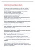 WEST VIRGINIA MPJE LAW EXAM