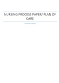 NURSING PROCESS PAPER/ PLAN OF CARE
