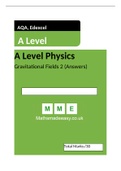 AQA Edexcel A Level Physics Gravitational Fields Answers 2