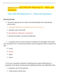  NURS 4125 Question>2021 HESI RN Maternity V1 – Notes and Questions