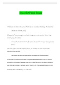 Eco 372 Final Exam 1.Question and Answers
