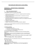Samenvatting Internationaal Ondernemen 1