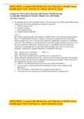VNSG MISC Lowdermilk-Maternity and Women&rsquo;s Health Care EXAM Q&A TEST RATED A&plus; NEW UPDATE 2022