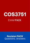 COS3751 (Notes, ExamPACK, QuestionPACK, Tut201 Letters)
