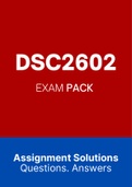 DSC2602 - EXAM PACK (2022)
