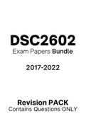 DSC2602 - Exam Questions PACK (2017-2022) 