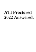 ATI Proctored 2022 Answered.