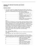 NUR 3028 Infection Prevention and Control Exam Elaborations &lpar;A&plus; GRADED&rpar;