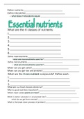 all nutrition review sheets (chapter 1-11) 