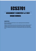 ECS3701 ASSIGNMENT 2 SEMESTER 1 & 2 2021 