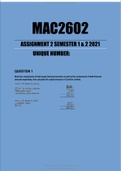 MAC2602 ASSIGNMENT 2 SEMESTER 1 & 2 2021