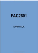 FAC2601 EXAM PACK