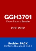 GGH3701 - Exam Questions PACK (2018-2022)