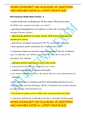 WORD COMMUNITY 403 Final EXAM ATI QUESTIONS AND ANSWERS RATED A&plus; LATEST UPDATE 2022