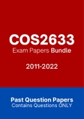 COS2633 - Exam Questions PACK (2011-2022)