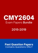 CMY2604 - Exam Questions PACK (2015-2019)