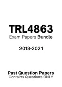 TRL4863 - Exam Questions PACK (2018-2021)