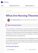 nursing theories