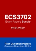 ECS3702 - Exam Prep. Questions (2016-2022)