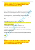NR 511 &sol; NR511 FINAL EXAM QUESTIONS AND ANSWERS RATED A&plus; FOR STUDENTS BEST SOLUTIONS NEW UPDATE 2022