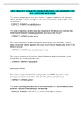NEW PRACTICE EXAM SOLUTION QUESTIONS AND ANSWERS FOR  ATI CAPSTONE MED SURG