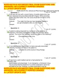 NURS-6521N-55 ADVANCED FINAL EXAM QUESTIONS AND ANSWERS 100&percnt;CORRECT&sol;VERIFIED GRADED  A&plus; LATEST UPDATE 2022