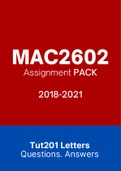 MAC2602 - Combined Tut201 Letters (2018-2021)