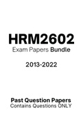HRM2602 - Exam Questions PACK (2013-2022) 