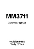 MNM3711 - Notes (Summary) 