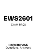 EWS2601 - MCQ Exam PACK (2022) 