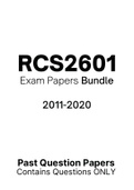 RCS2601 - Exam Questions PACK (2011-2020) 