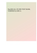 Nurs500 ALL IN ONE TEST BANK. VERIFIED Q AND A.