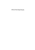 PYC3716 Final Exam.