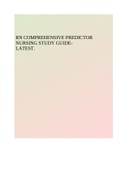 RN COMPREHENSIVE PREDICTOR NURSING STUDY GUIDELATEST&period;