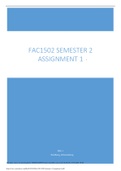 FAC1502 SEMESTER 2 ASSIGNMENT 1
