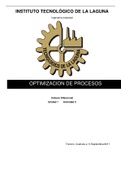 Calculo diferencial Optimización de procesos