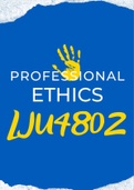 LJU4802 -  Professional Ethics