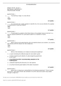 National University COM 103 Week Four Quiz 4 -Questions and Answers