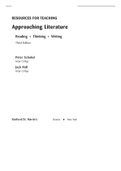 Approaching Literature, Schakel - Downloadable Solutions Manual (Revised)