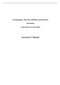 Archaeology, Renfrew - Downloadable Solutions Manual (Revised)