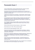 Paramedic Exam 1 Latest 2021&sol;2022 Solution Guide Graded A