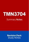 TMN3704 - Notes (Summary)