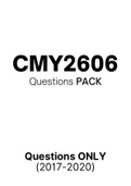 CMY2606 - Exam Revision Questions (2017-2020)