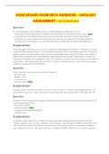 AGNP BOARD EXAM WITH ANSWERS &ndash; UROLOGY ASSESSMENT &lpar; 44 