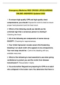 Emergency Medicine RED CROSS LIFEGUARDING ONLINE ANSWERS&lowbar; Updated Summer 2022