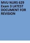 Mvu NURS 629 Exam Study Guide 2022&sol;2023 EXAM 1  2 Exam &lpar;elaborations&rpar; MSN NURS 629&colon; Pediatric&sol;Family Health Care 2022&sol;2023  3 Exam &lpar;elaborations&rpar; MVU NURS 629 Exam Study Guide Test-taking skills for NURS 629 LATEST 2022  4 Exam &lpar;elaborations&rpar; MVU NURS 629