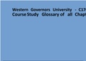 Western Governors University - C170 Course Study Glossary of all Chapter Terms
