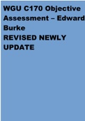 WGU C170 Objective Assessment – Edward M Burke REVISED NEWLY UPDATE